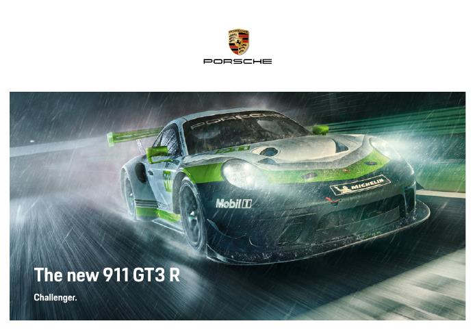 Рекламный буклет Porsche 991 GT3R