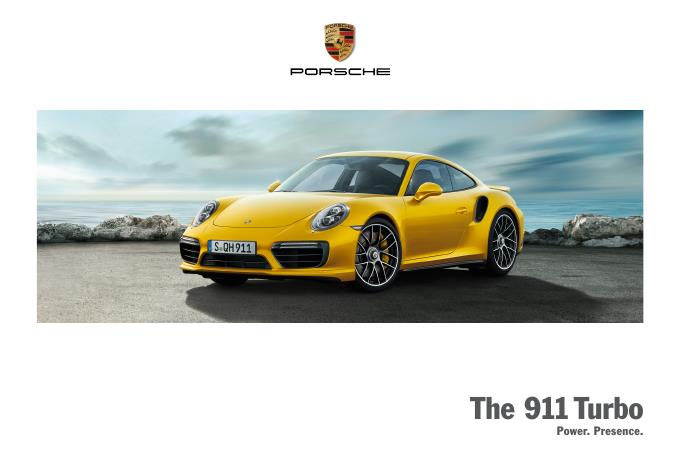 Рекламный буклет Porsche 991 Turbo