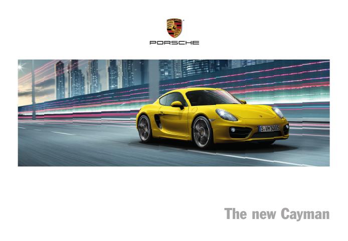 Рекламный буклет Porsche 981 Cayman US