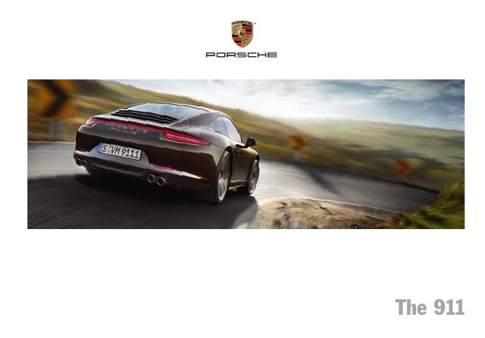 Рекламный буклет Porsche 991 Carrera US