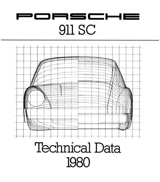 Рекламный буклет Porsche 911SC Tech spec