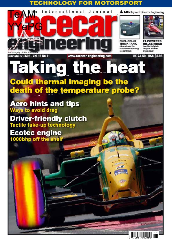 Журнал Racecar Engineering ноябрь, 2005