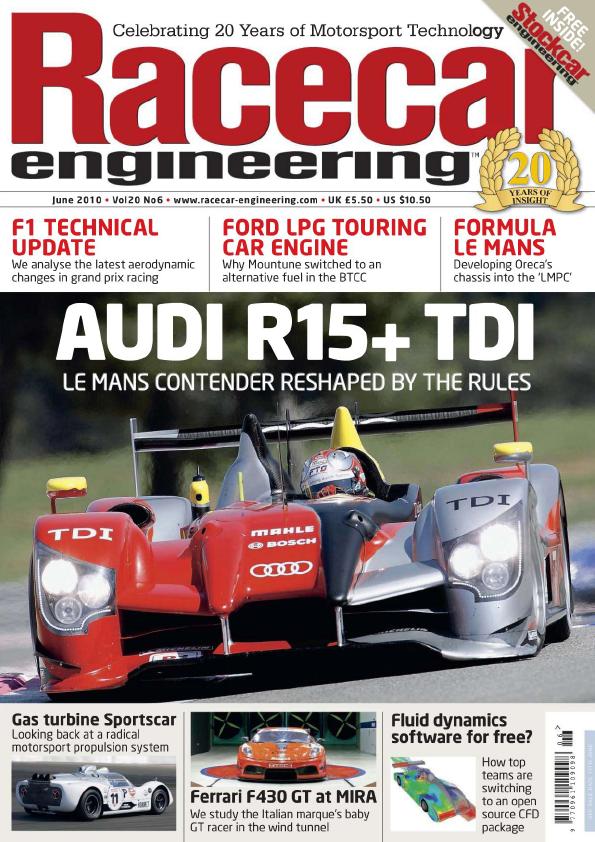 Журнал Racecar Engineering июнь, 2010