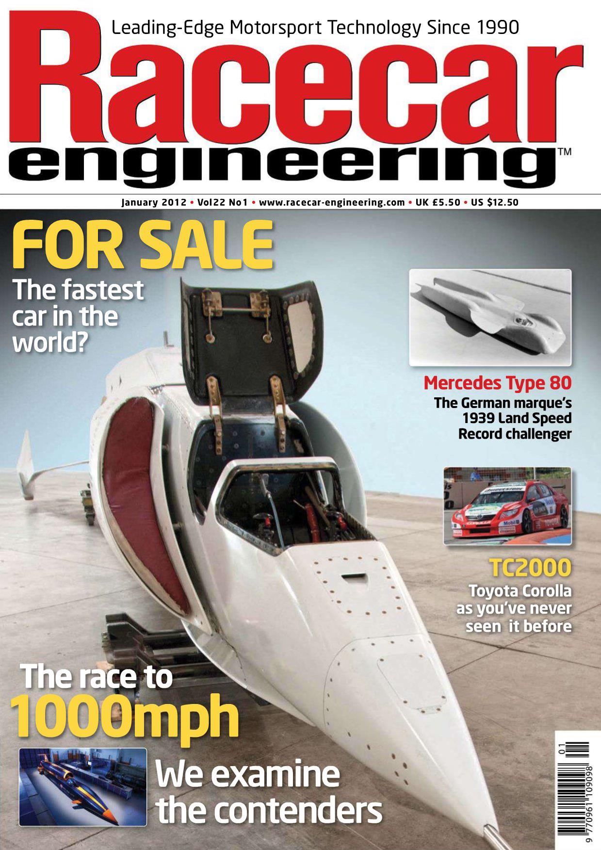 Журнал Racecar Engineering январь, 2012