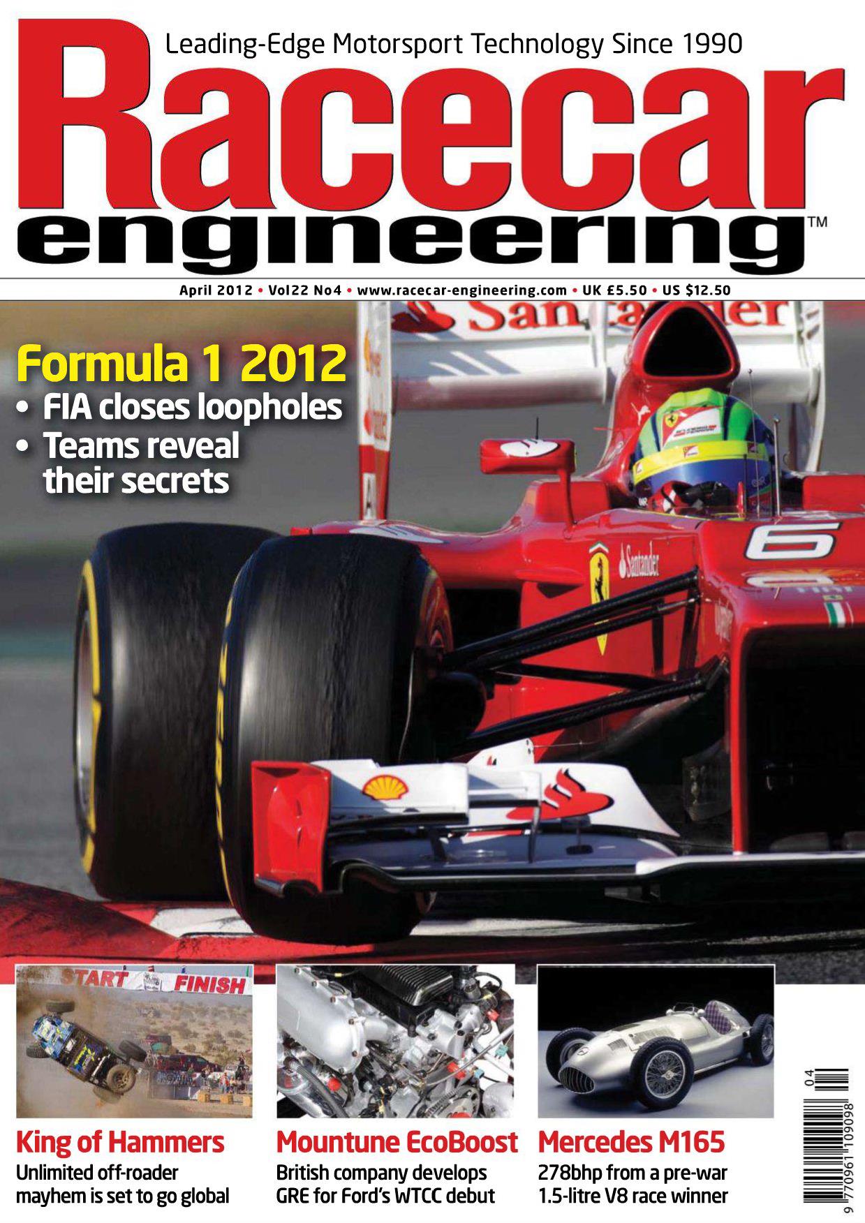 Журнал Racecar Engineering апрель, 2012