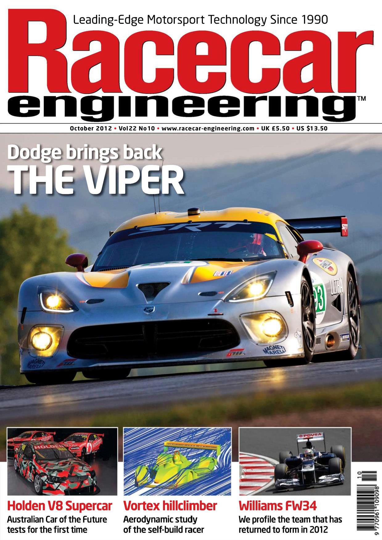 Журнал Racecar Engineering октябрь, 2012