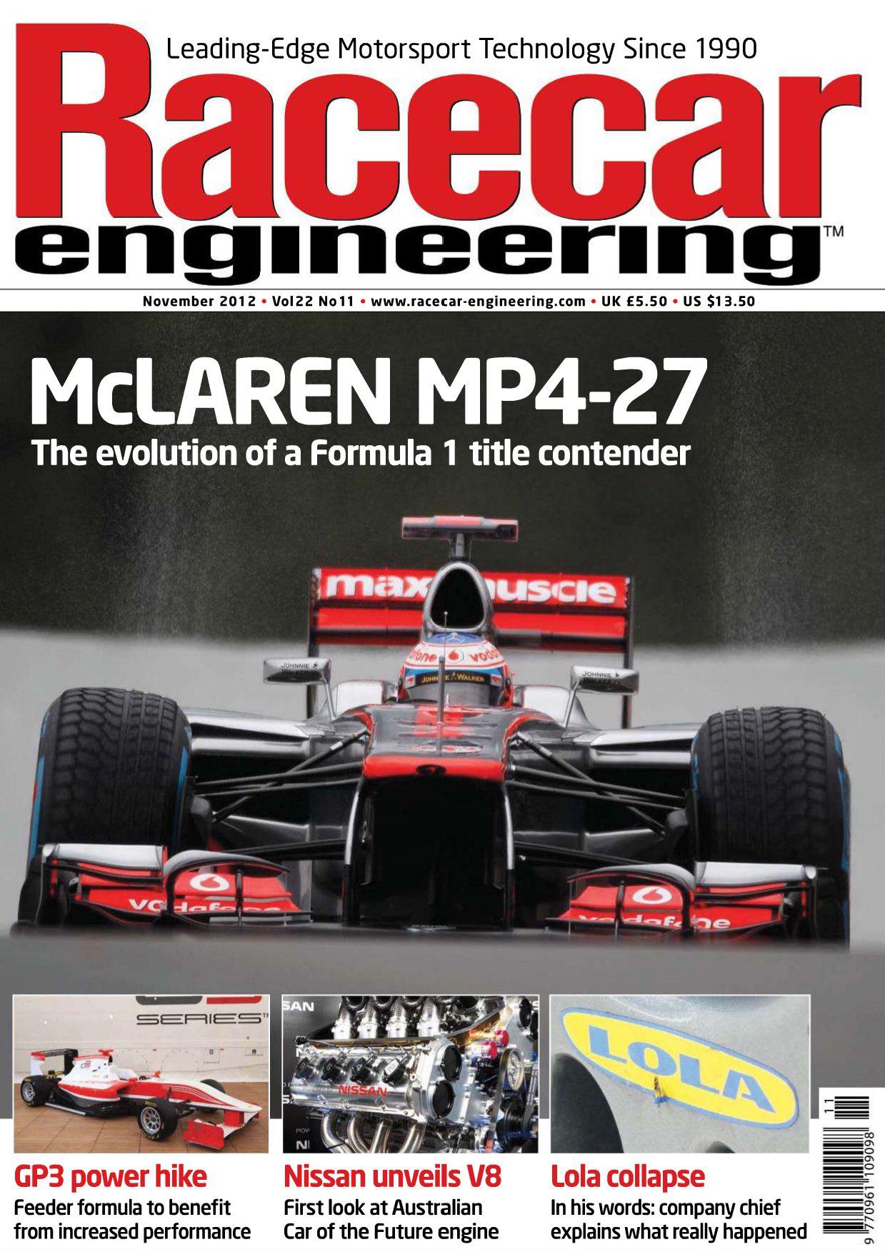 Журнал Racecar Engineering ноябрь, 2012