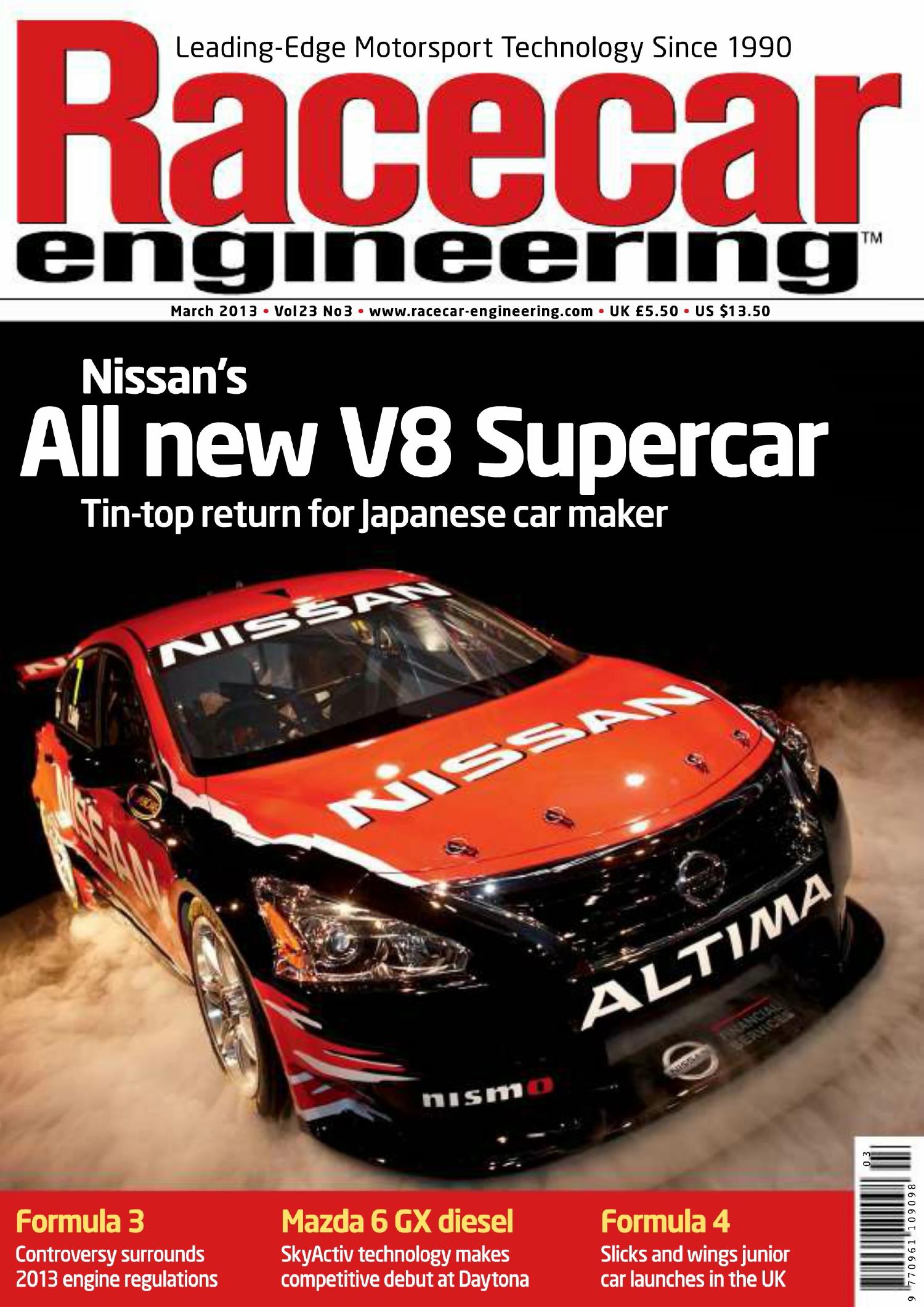 Журнал Racecar Engineering март, 2013