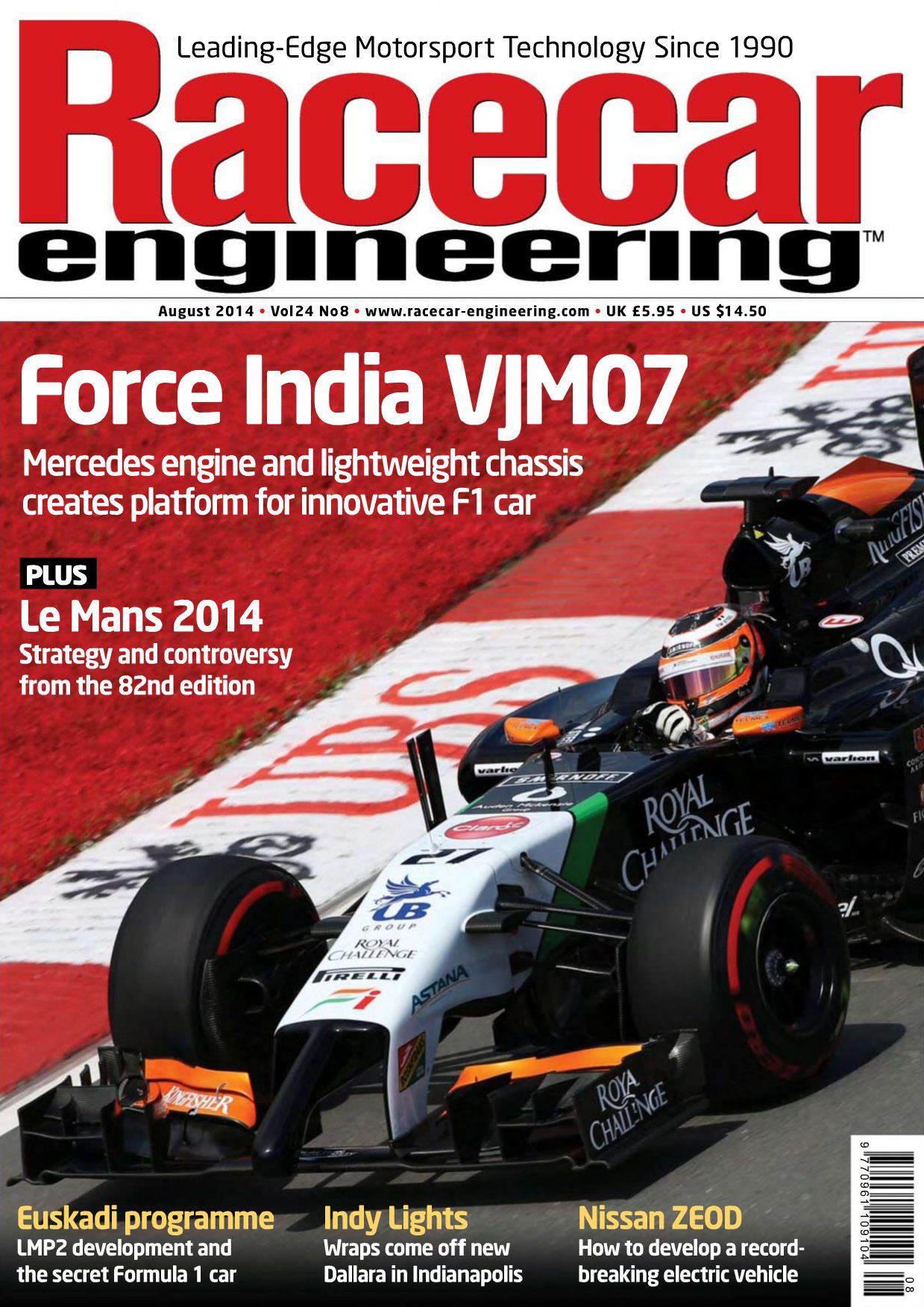 Журнал Racecar Engineering август, 2014