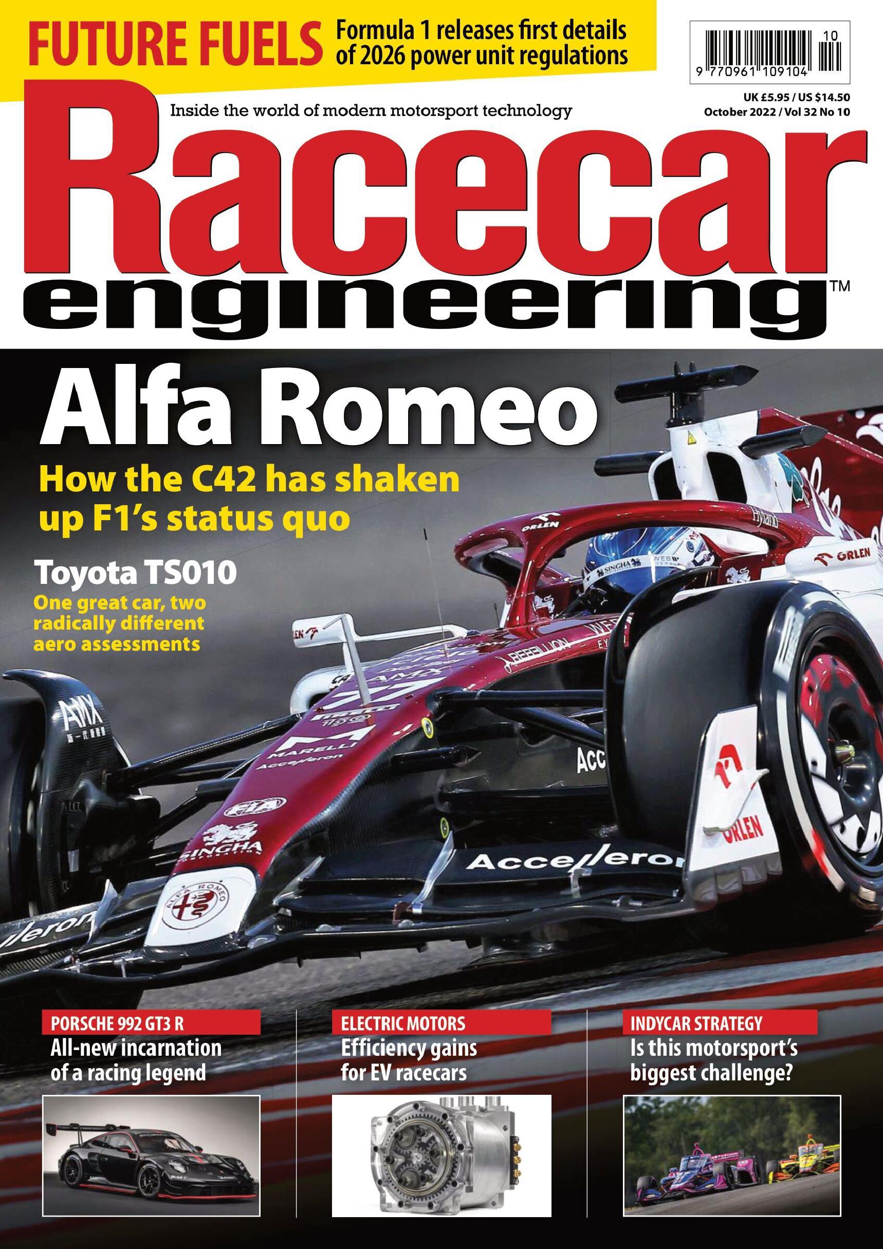Журнал Racecar Engineering октябрь, 2022
