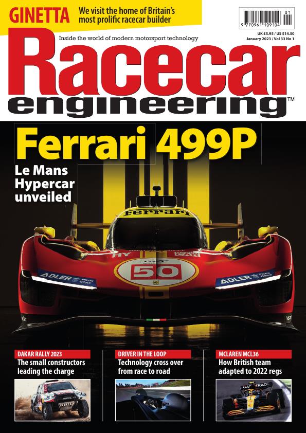 Журнал Racecar Engineering январь, 2023