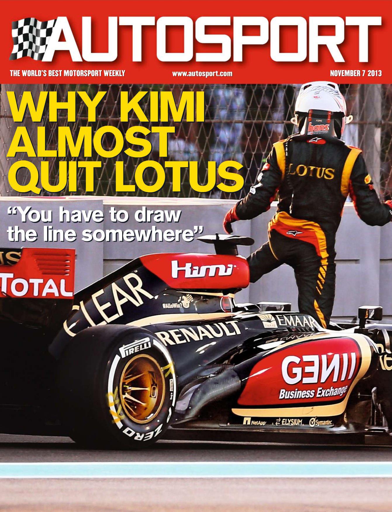 Журнал Autosport 7 ноября 2013