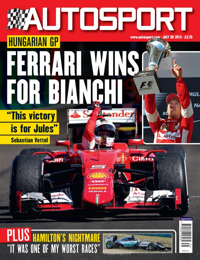 Журнал Autosport 30 июля 2015
