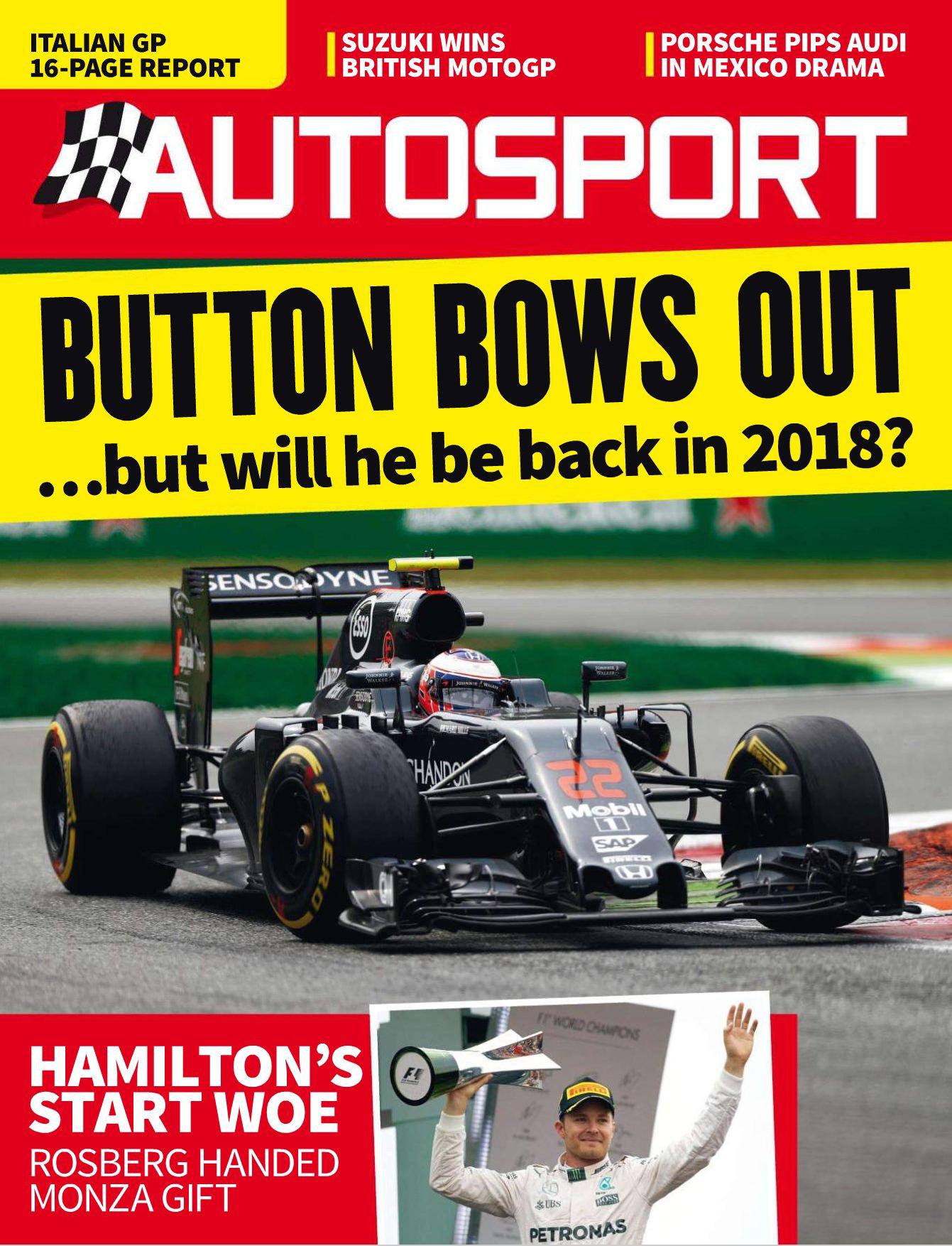 Журнал Autosport 08 сентября 2016