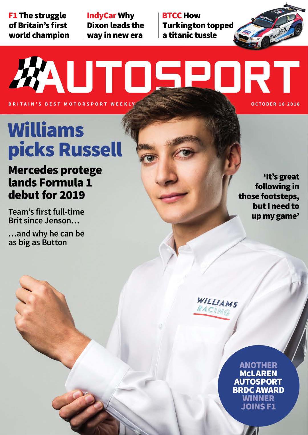 Журнал Autosport 18 октября 2018