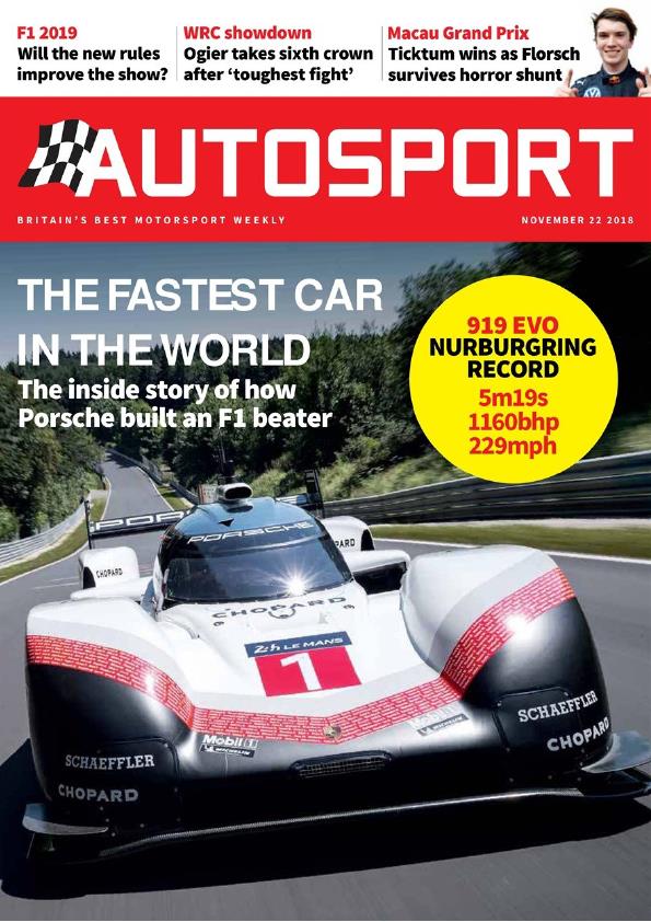 Журнал Autosport 23 ноября 2018
