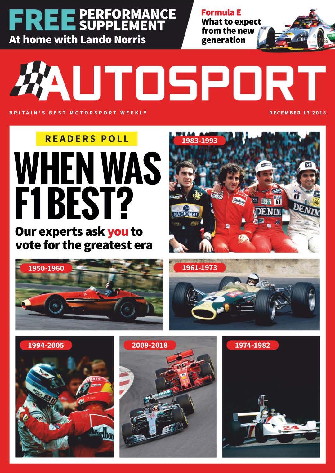 Журнал Autosport 13 декабря 2018