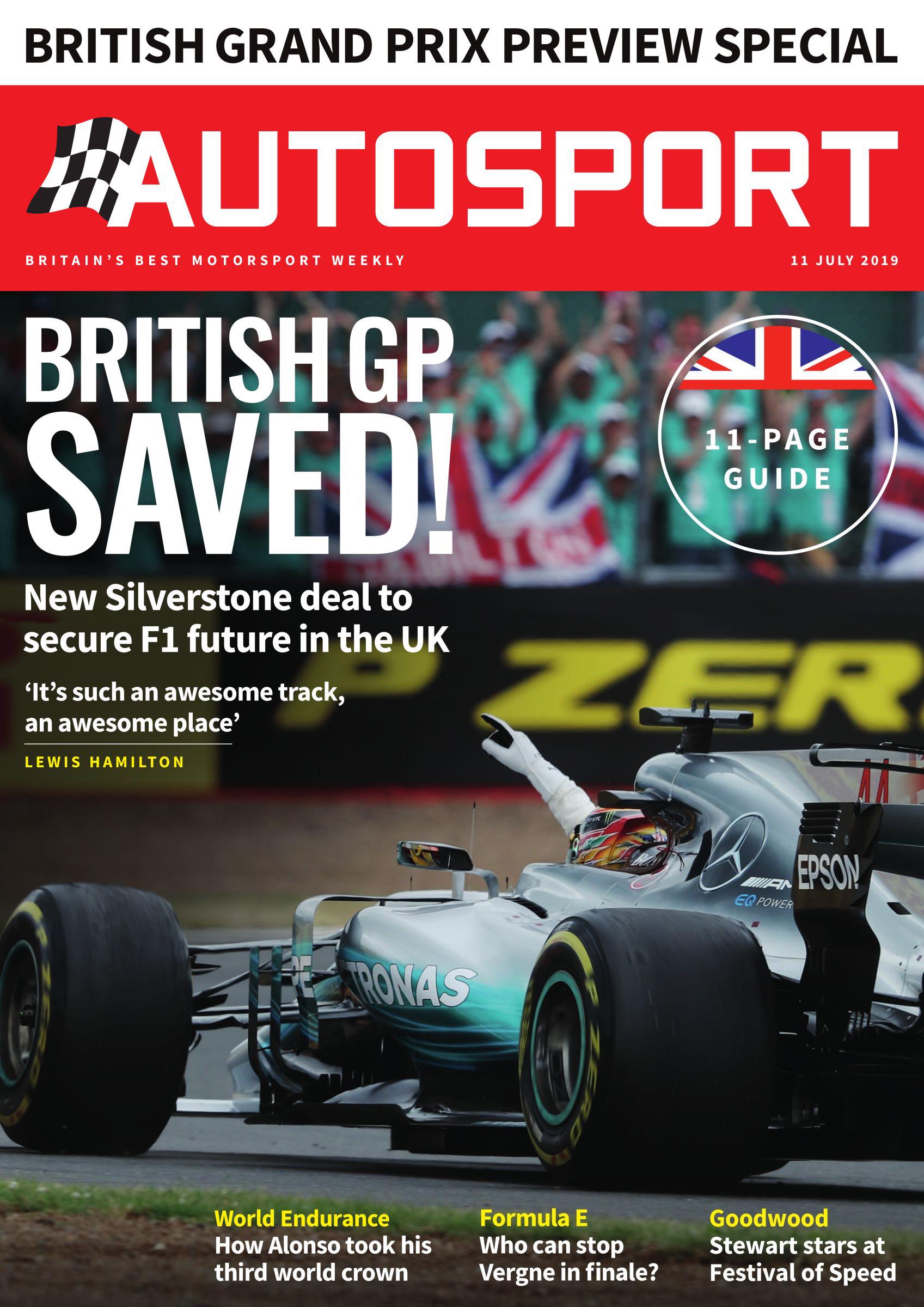 Журнал Autosport 11 июля 2019