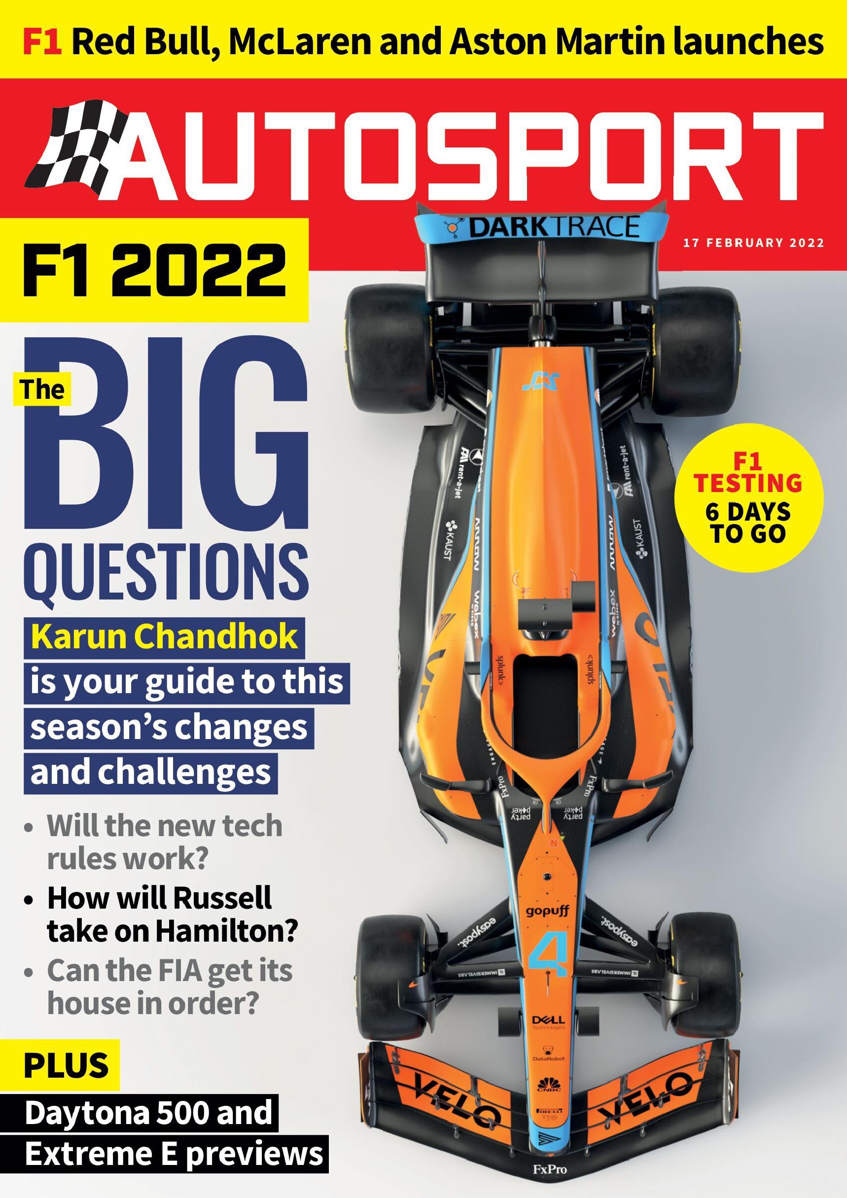 Журнал Autosport 17 февраля 2022