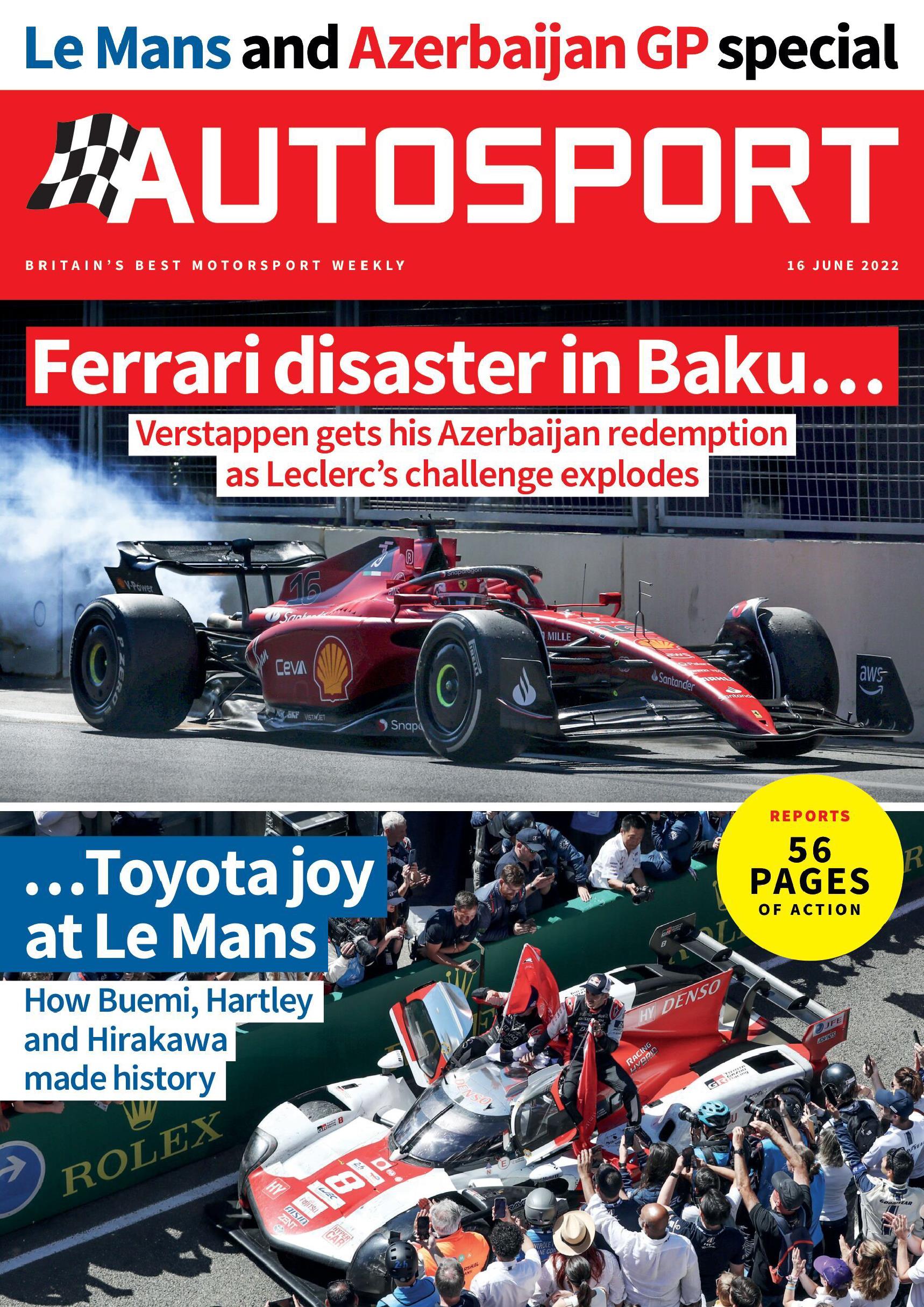 Журнал Autosport 16 июня 2022