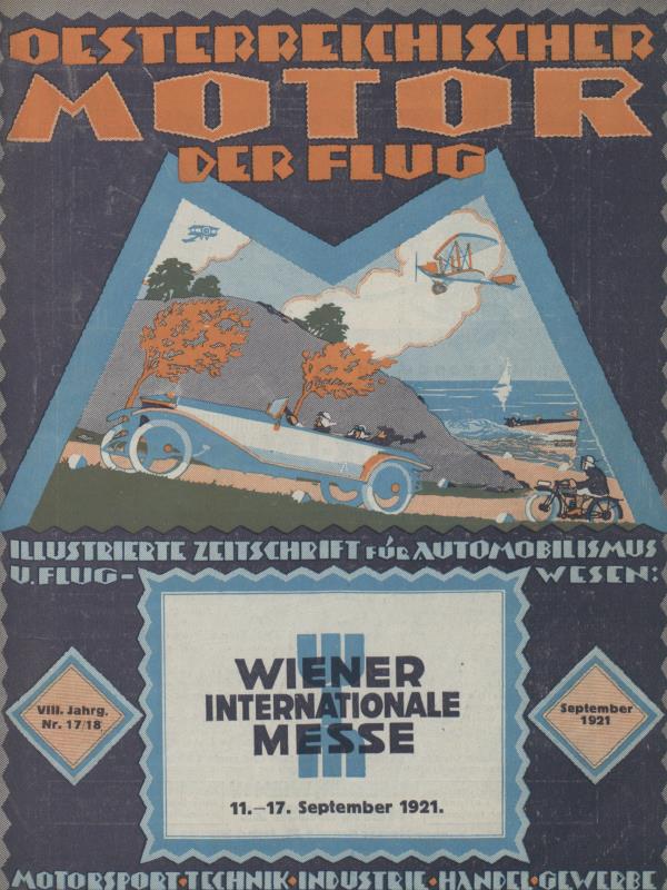 Журнал Osterreichischer motor der flug №17-18 1921