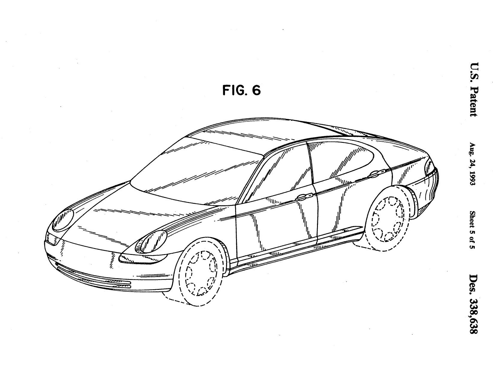 1991, Harm M. Lagaay patent Porsche 989 Porsche cars history