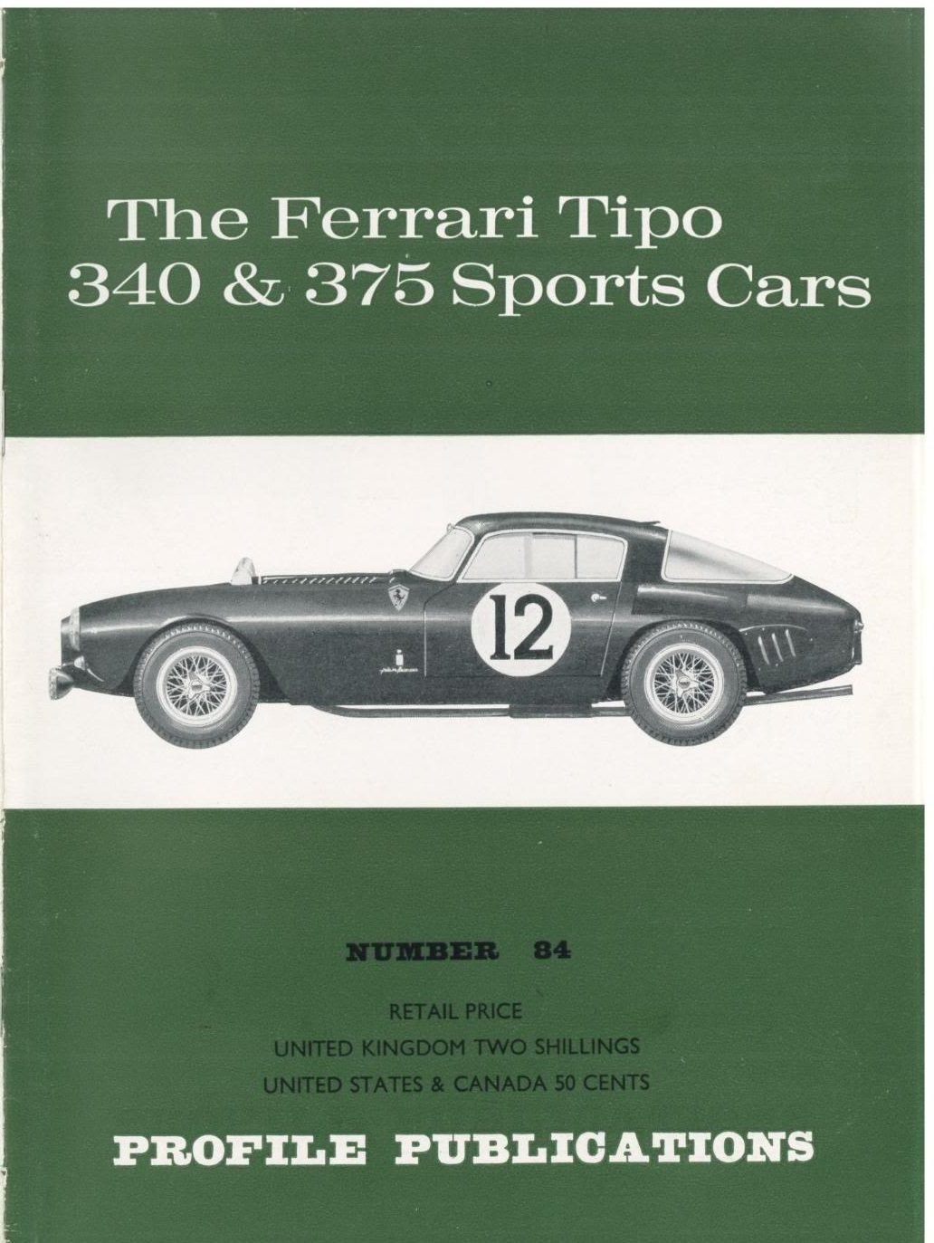 Книга The Ferrari tipo 340 & 375 Sports Cars