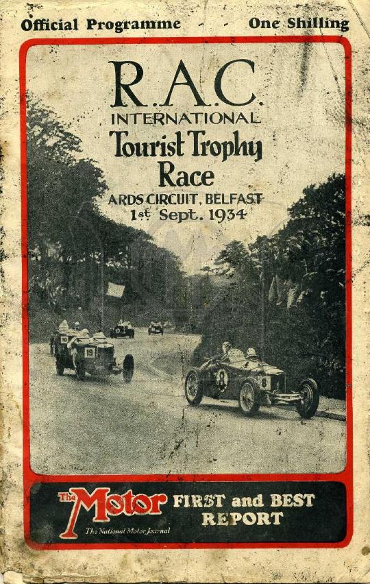 Книга RAC International Tourist trophy race, 1934 program