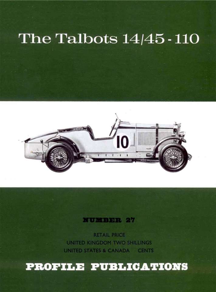 Книга The Talbot 14/45-110
