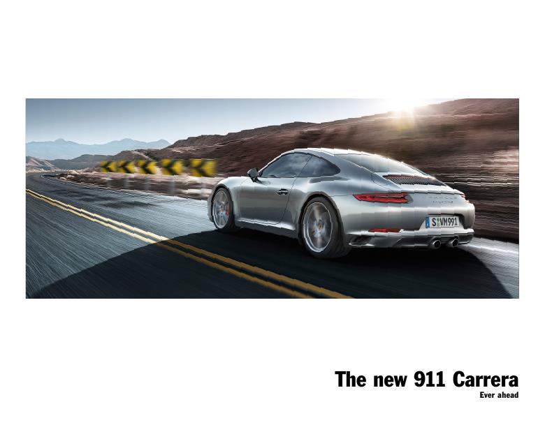 Рекламный буклет Porsche Carrera Mk2