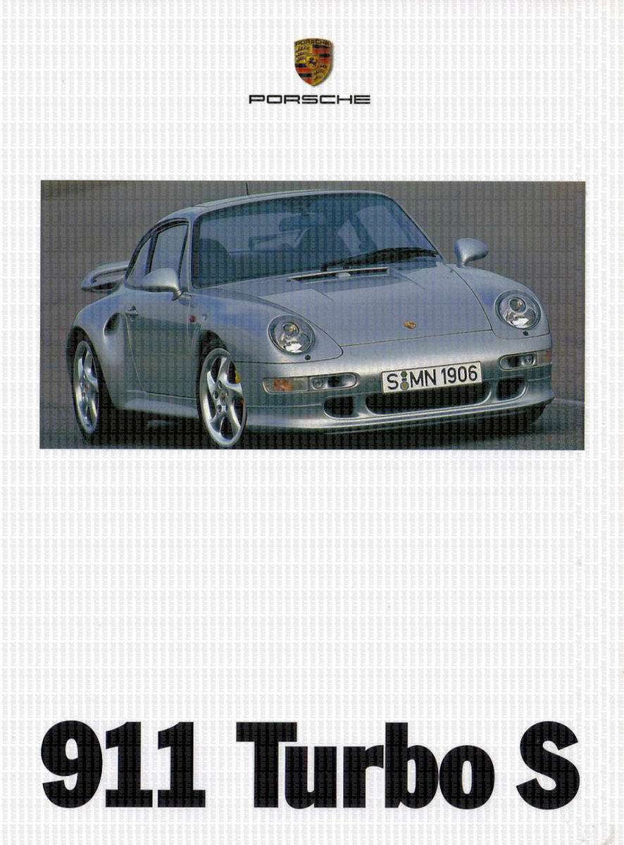 Рекламная брошюра Porsche 993 Turbo S