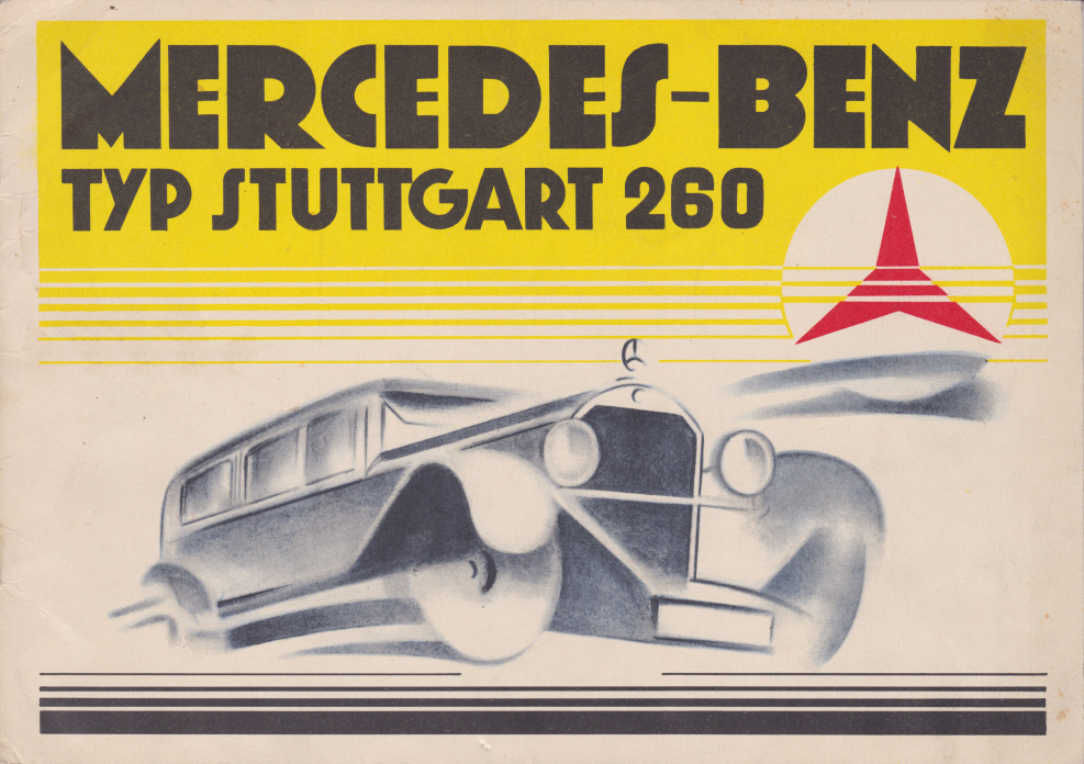 Рекламный буклет Mercedes-Benz typ Stuttgart 260 1929MY