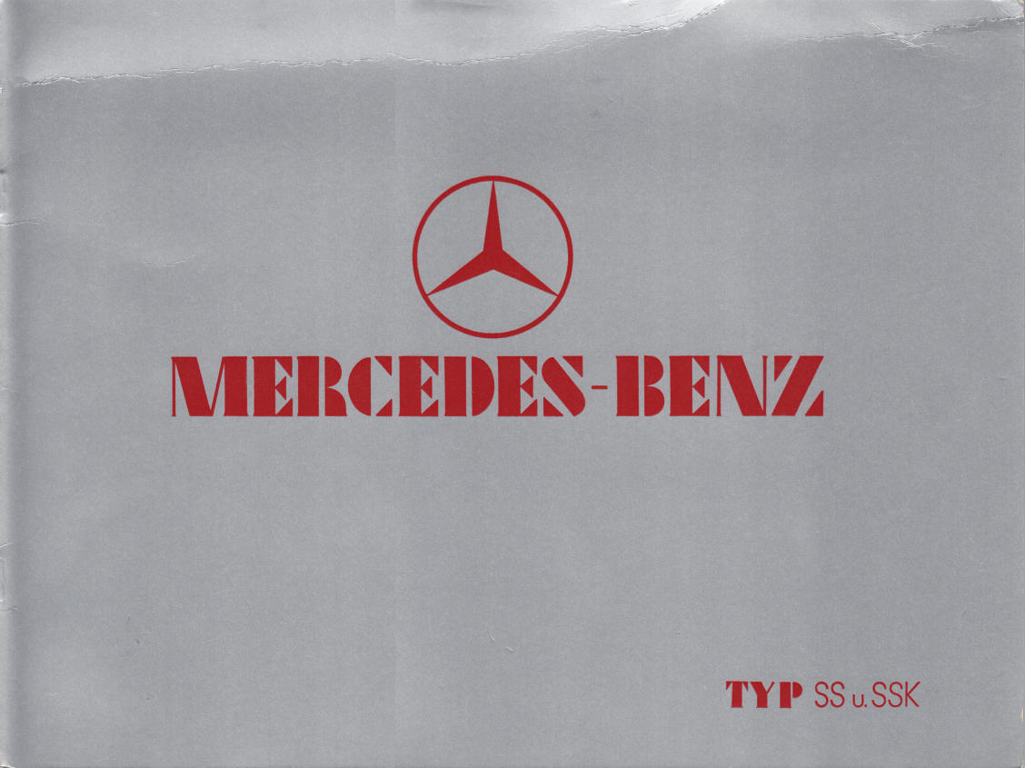 Рекламный буклет Mercedes-Benz typ SS und SSK 1932MY