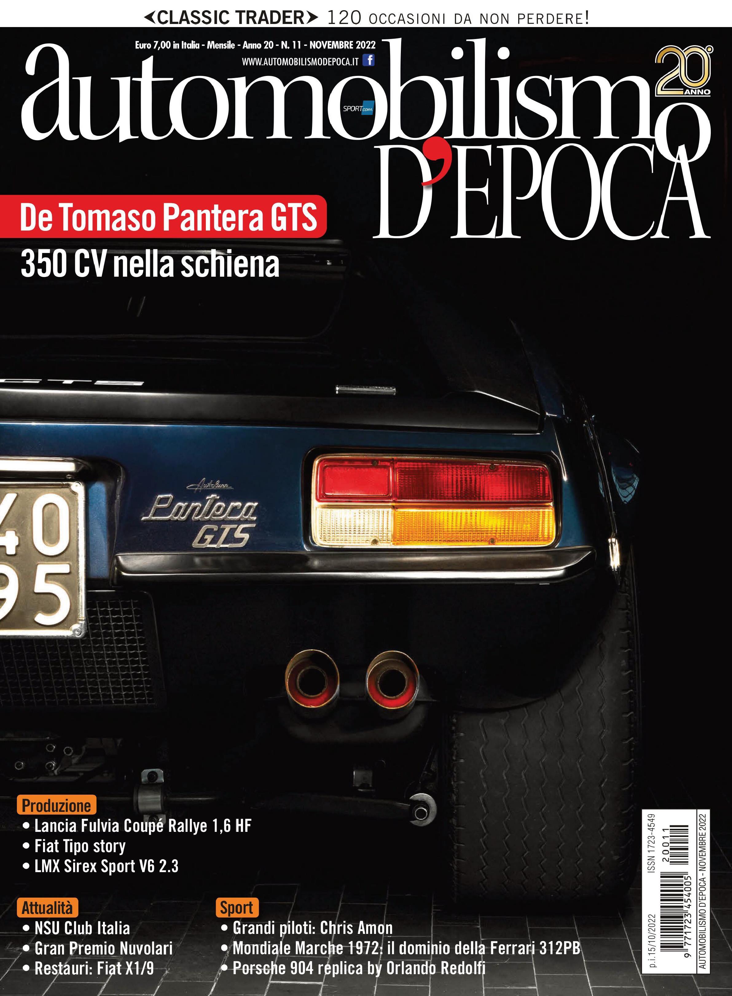 Журнал Automobilismo D'Epoca 10/2022