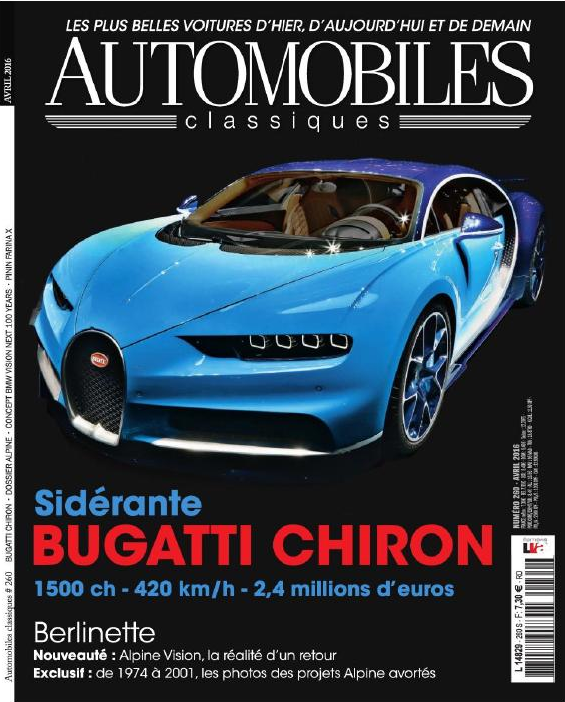 Журнал Automobiles Classiques N 260, Avril 2016