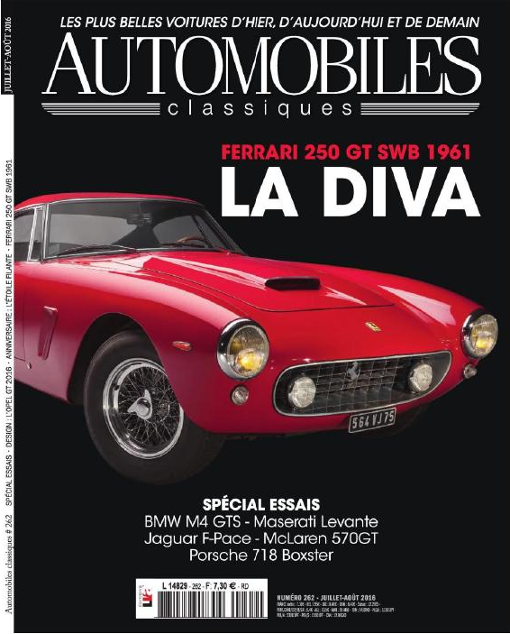 Журнал Automobiles Classiques N 262, Juillet/Aout 2016