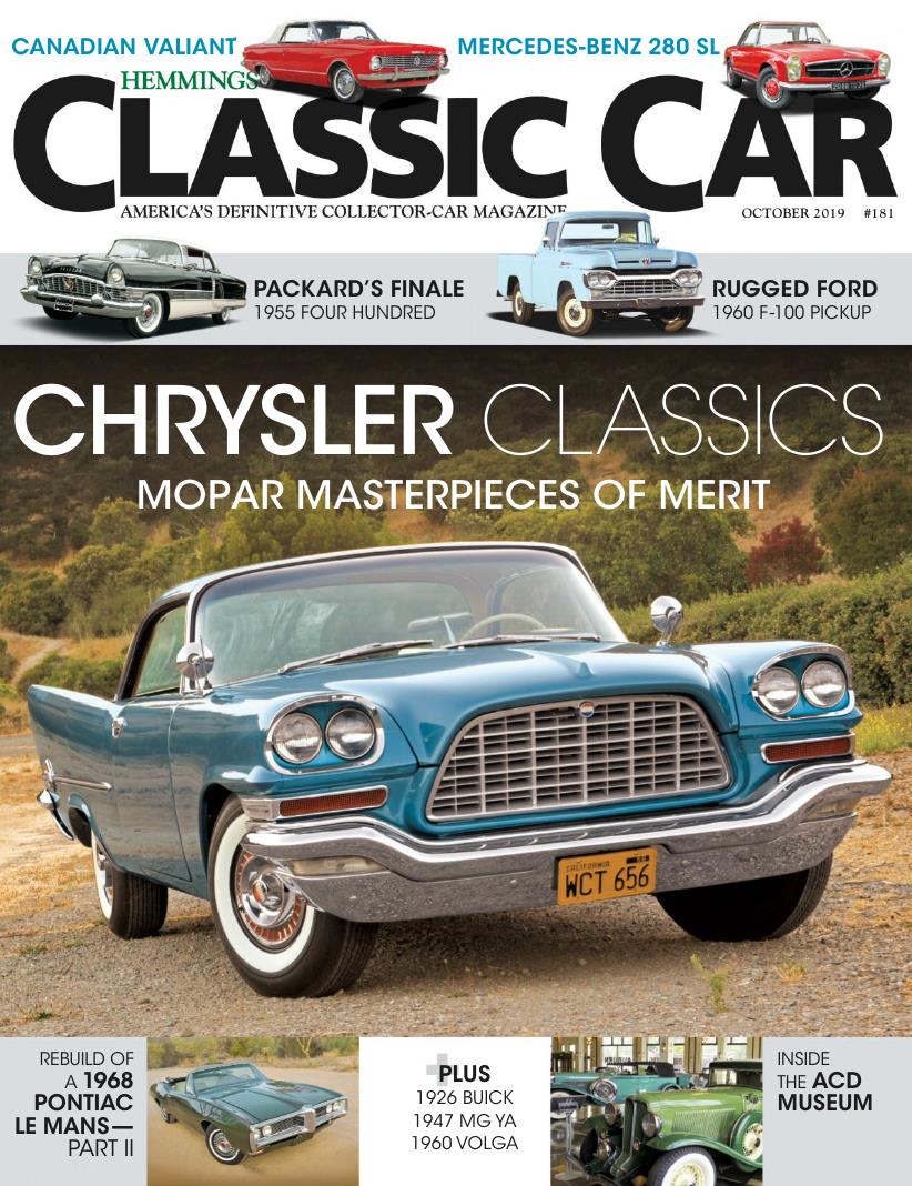 Журнал Hemmings Classic Car октябрь 2019