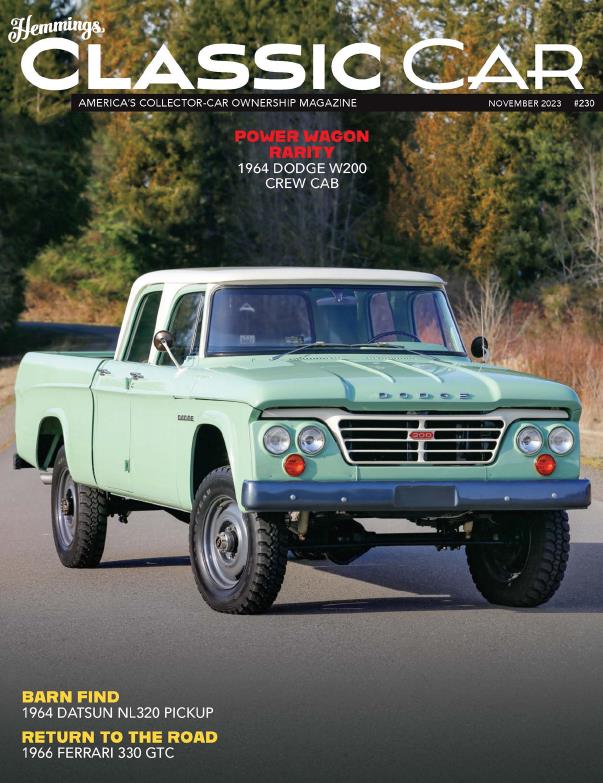 Журнал Hemmings Classic Car ноябрь 2023