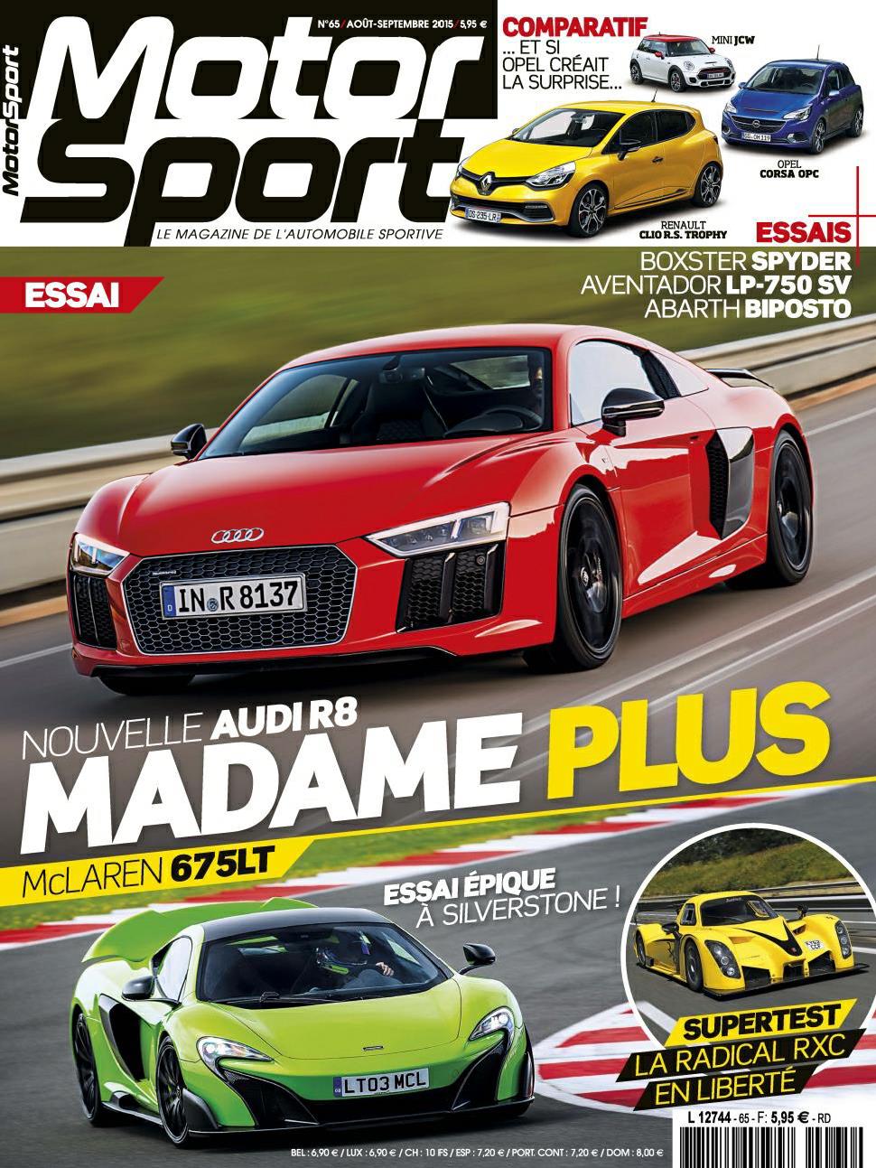 Журнал Motor Sport (Fr) №08-09.2015