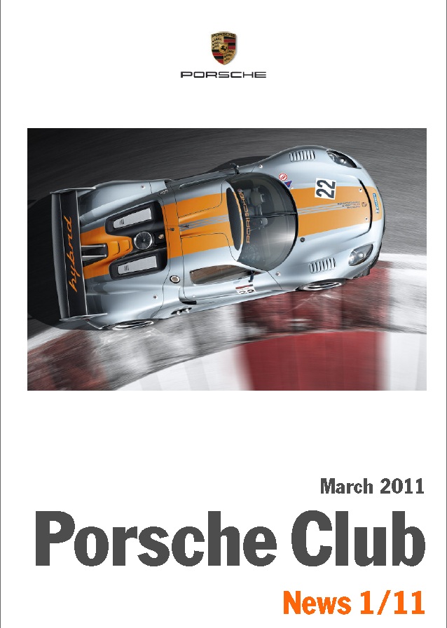 Журнал Porsche Club march 2011