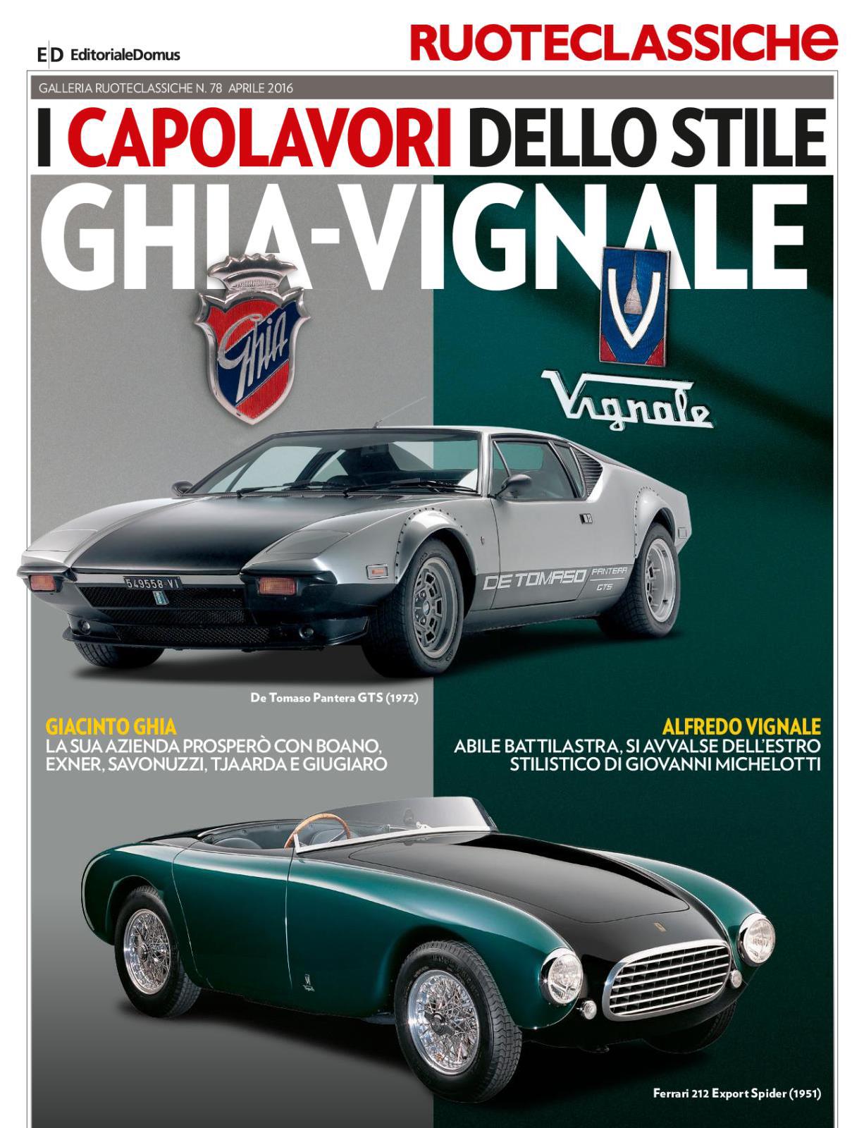 Журнал Galleria Ruoteclassiche апрель 2016