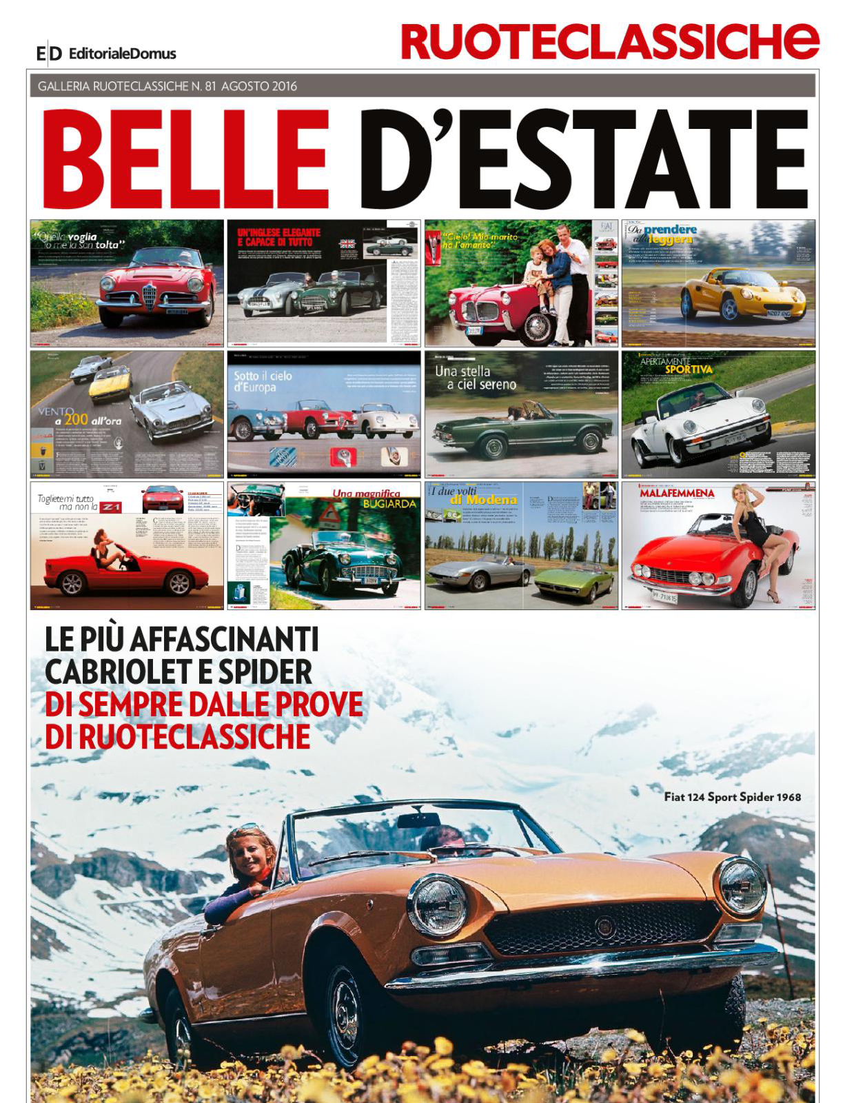 Журнал Galleria Ruoteclassiche август 2016