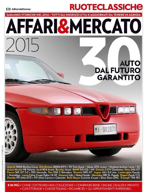 Журнал Galleria Ruoteclassiche октябрь 2015