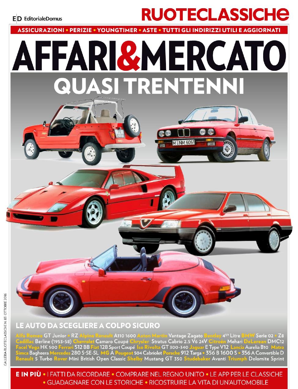 Журнал Galleria Ruoteclassiche октябрь 2016
