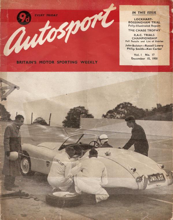 Журнал Autosport 15 декабря 1950