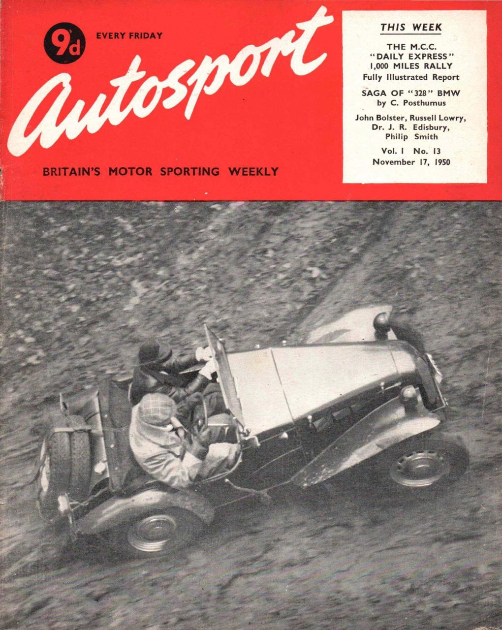 Журнал Autosport 17 ноября 1950