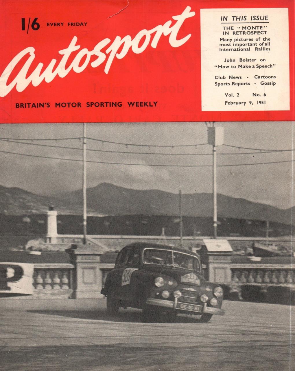 Журнал Autosport 09 февраля 1951