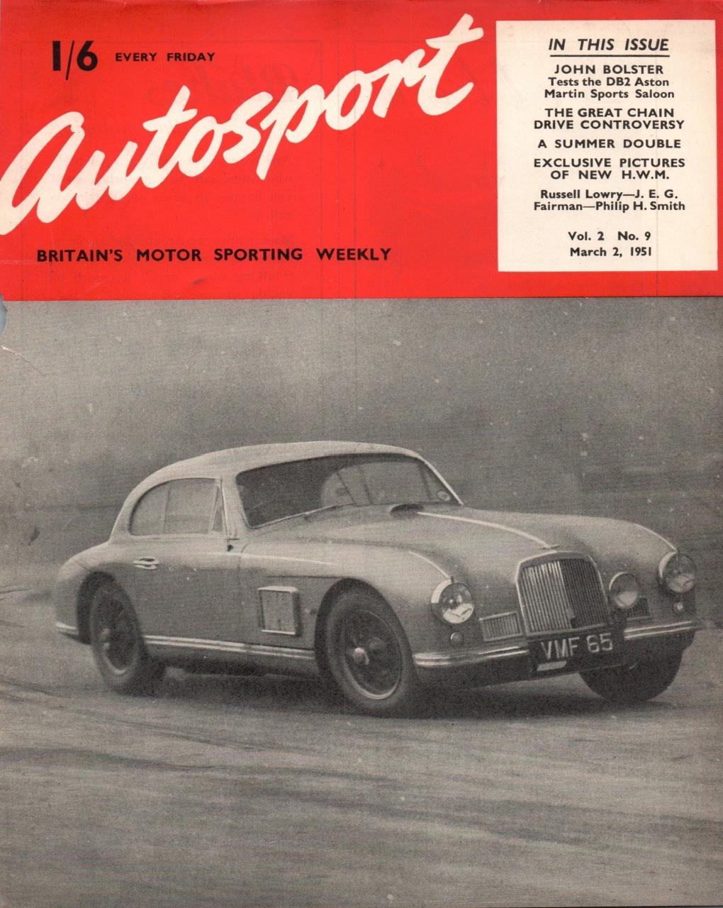 Журнал Autosport 02 марта 1951