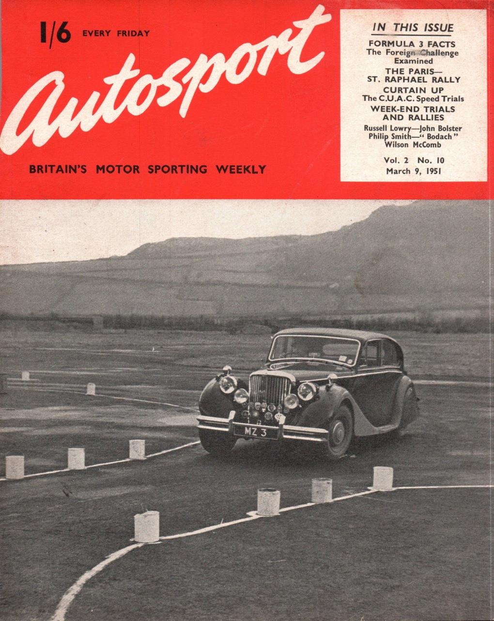 Журнал Autosport 09 марта 1951