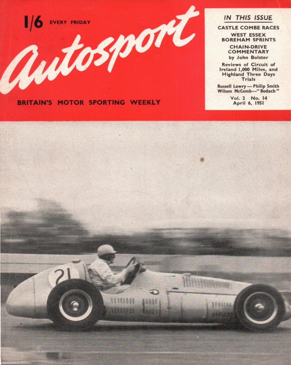 Журнал Autosport 06 апреля 1951